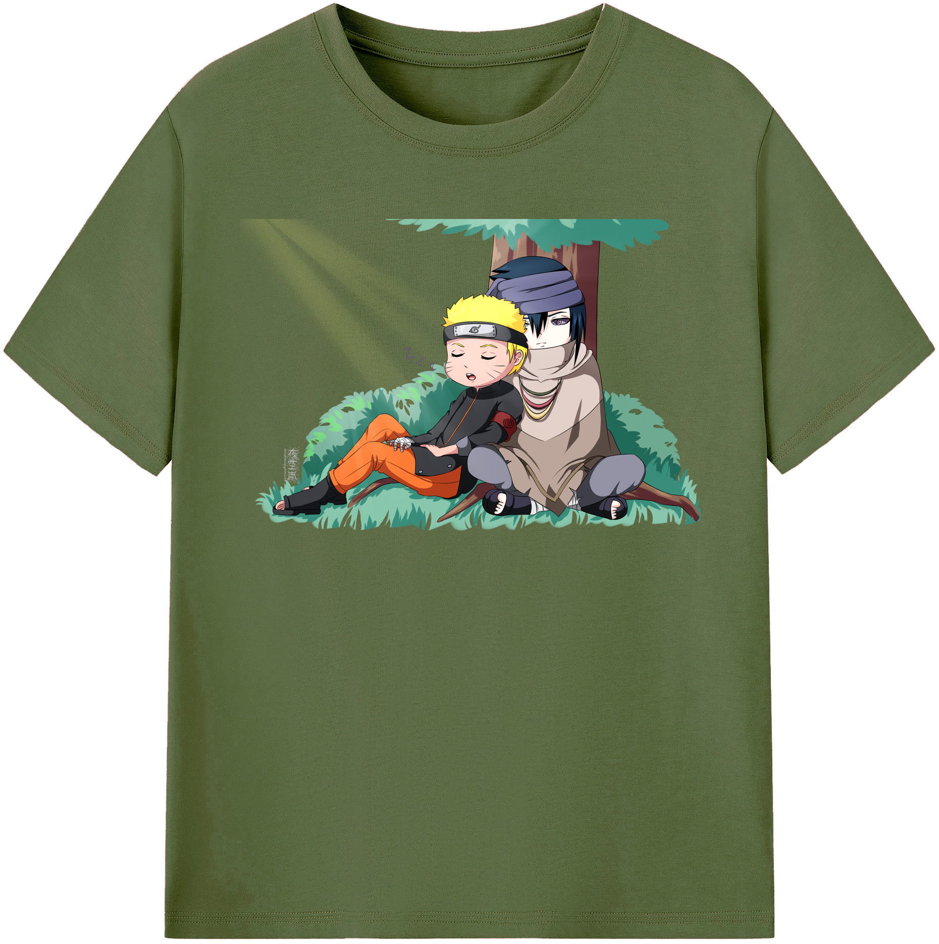 （画像用） NARUTO -ナルト- うずまき ナルト Uzumaki Naruto 綿100％半袖Tシャツ（フロントプリント）